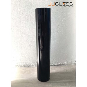 BLACK-H0141-50TL - Black Handmade Colour Vase, Height 50 cm.